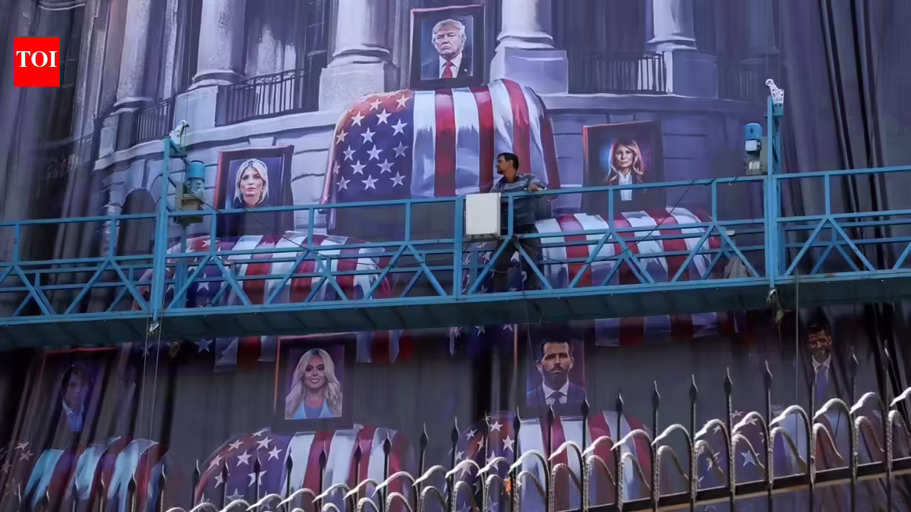 ‘Blood for blood’: Iran displays giant billboard with Donald, Melania and Trump children in coffins ‘Blood for blood’: Iran displays giant billboard with Donald, Melania and Trump children in coffins