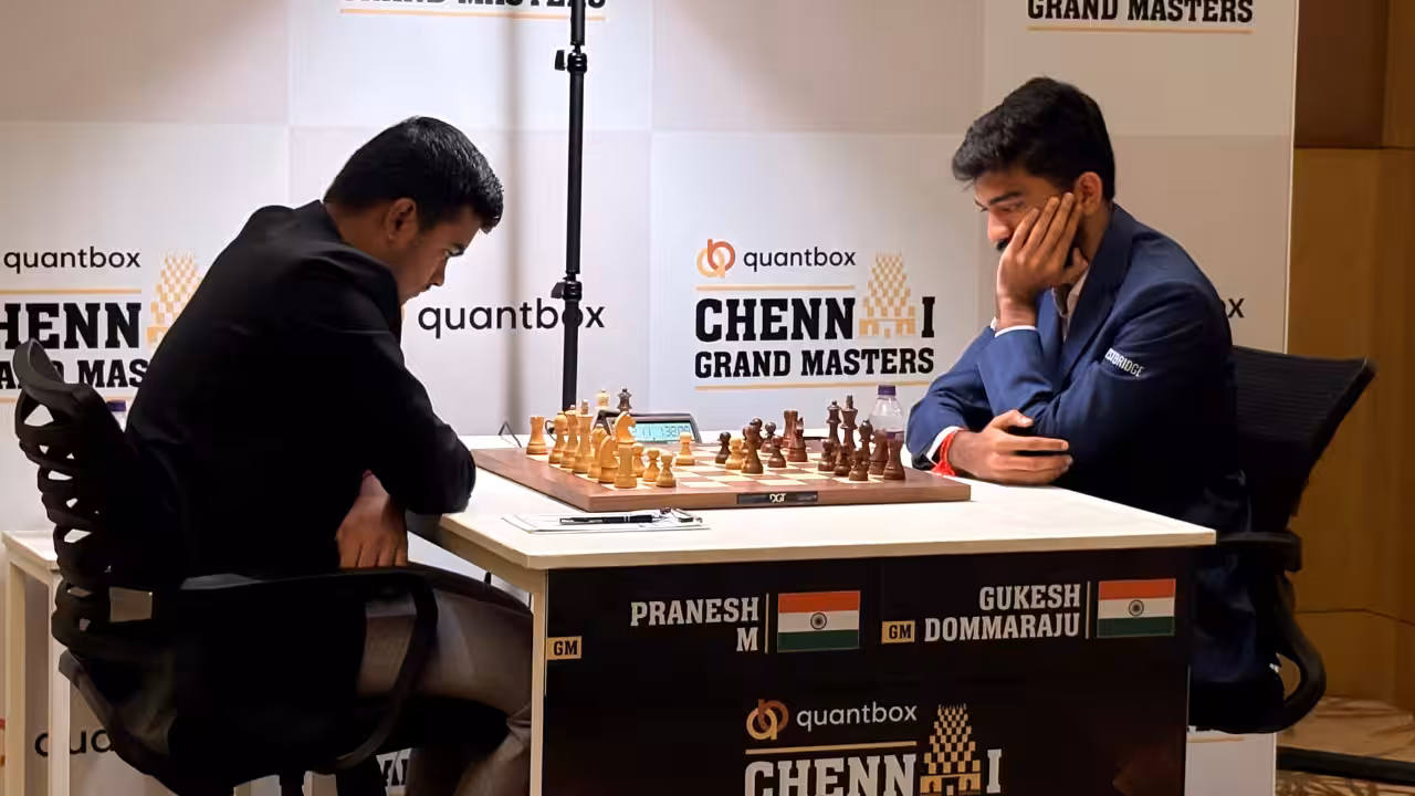 Pranesh stuns Gukesh again, Nihal downs Erigaisi at Chennai Grand Masters | Chess News Pranesh stuns Gukesh again, Nihal downs Erigaisi at Chennai Grand Masters | Chess News
