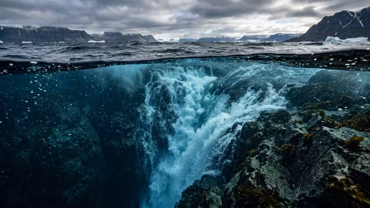 The world’s largest waterfall isn’t on land. It is hidden beneath the ocean, where billions of litres of water plunge every second | World News The world’s largest waterfall isn’t on land. It is hidden beneath the ocean, where billions of litres of water plunge every second | World News