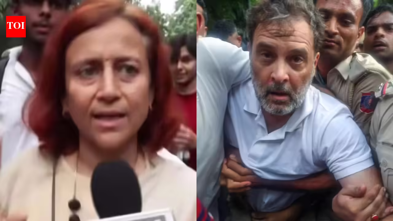 Rahul Gandhi’s protest outside PM house ‘insincere’: Sonam Wangchuk’s wife | India News Rahul Gandhi’s protest outside PM house ‘insincere’: Sonam Wangchuk’s wife | India News