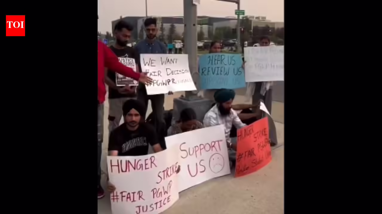 Indian students in Canada denied of post-graduation work permit start hunger strike: ‘We studied here, we deserve to work here’ Indian students in Canada denied of post-graduation work permit start hunger strike: ‘We studied here, we deserve to work here’