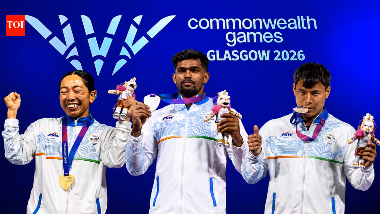 Commonwealth Games 2026 medal table: Where India stands after Mirabai Chanu’s golden hat-trick in Glasgow | Commonwealth Games News Commonwealth Games 2026 medal table: Where India stands after Mirabai Chanu’s golden hat-trick in Glasgow | Commonwealth Games News