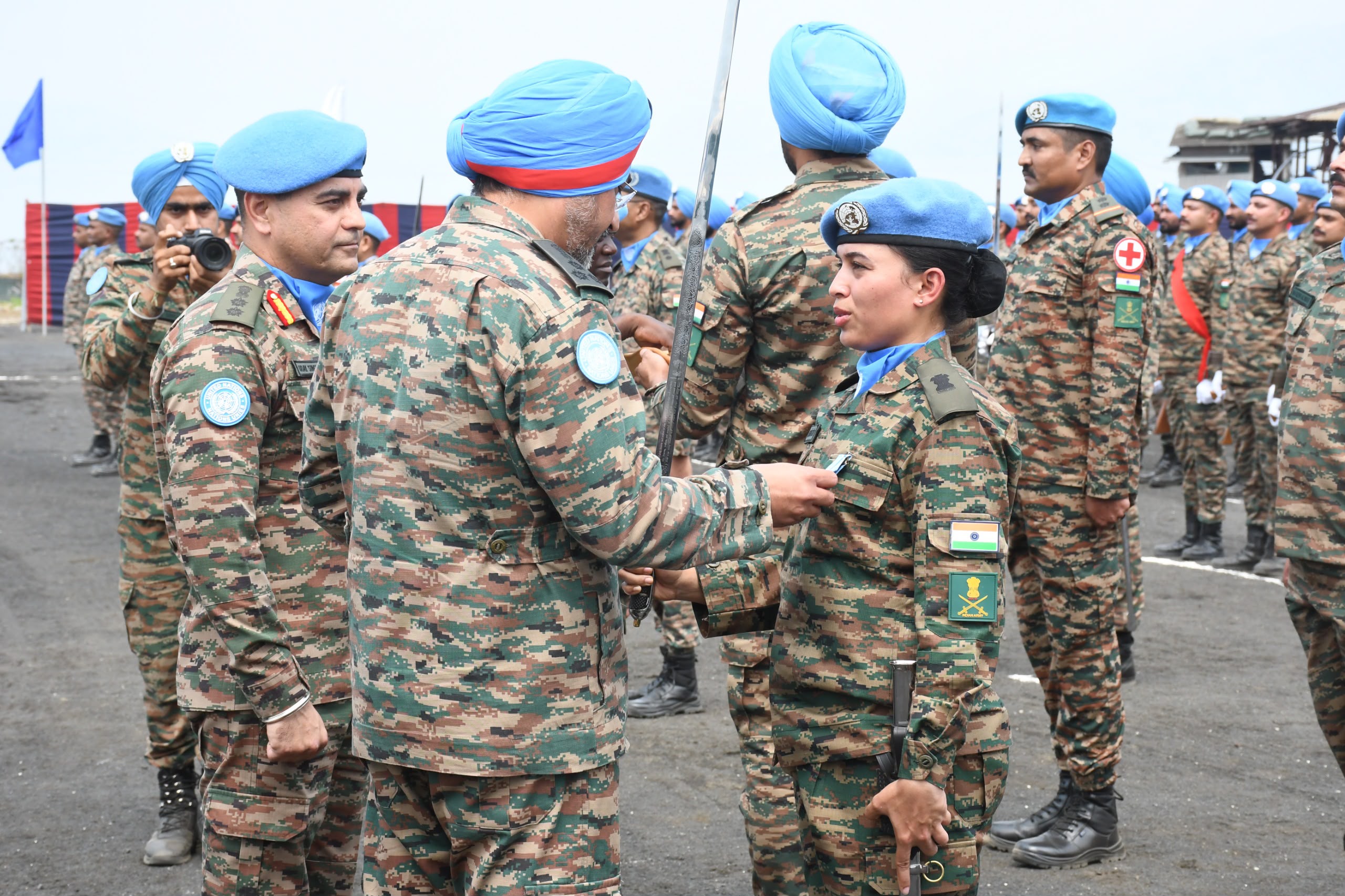 651 Army peacekeepers honoured with UN Medals for outstanding service in DR Congo
