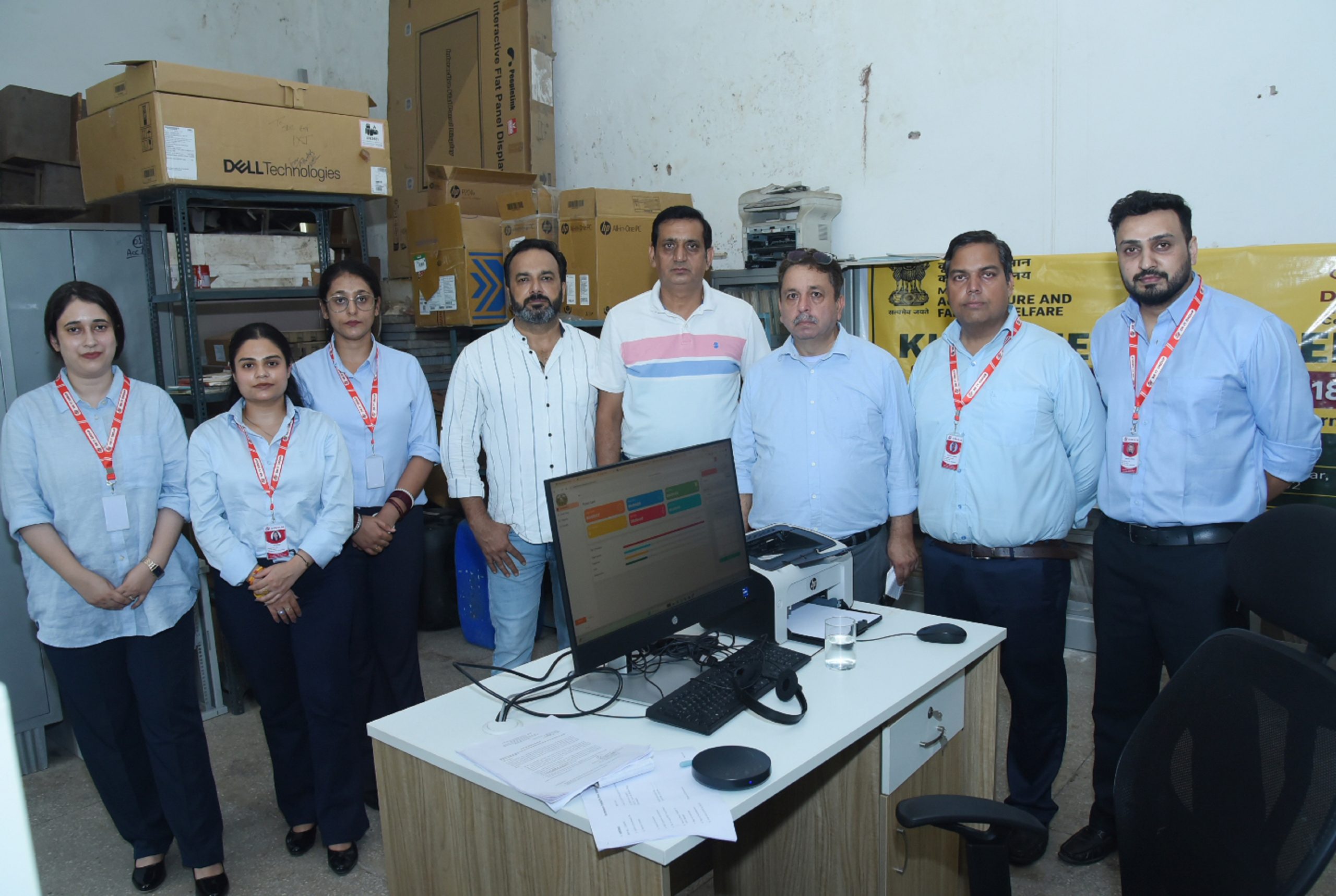Acceptance Testing of newly established Kisan Helpline Centre conducted at Jammu