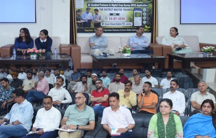 Agriculture Department Jammu organises training on AI-Enabled DCS Application for Kharif 2026