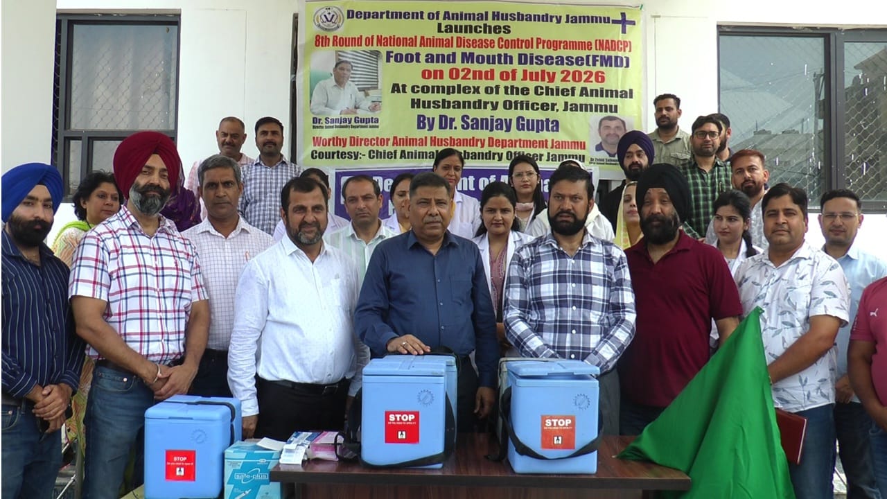 Animal Husbandry Department launches Foot and Mouth Disease Vaccination Drive across Jammu Province