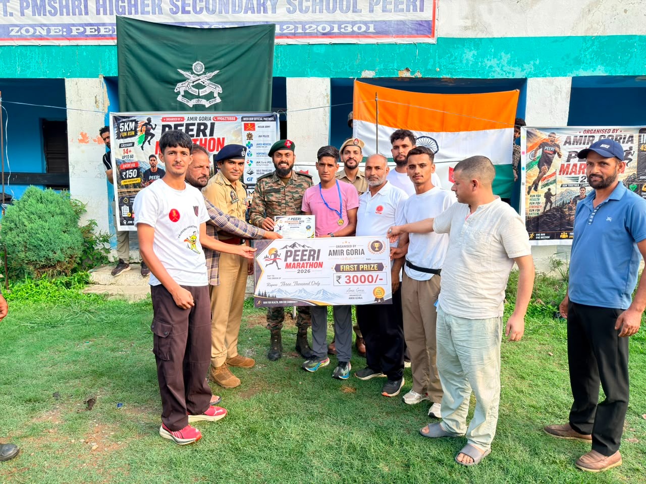 Army organises marathon against drug abuse at Peeri