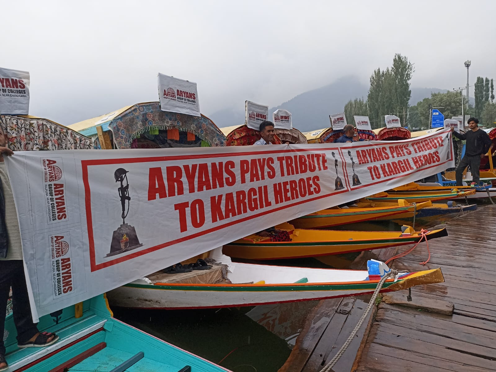 Aryans Group of Colleges organises 10th Shikara Race on Kargil Vijay Diwas in Srinagar