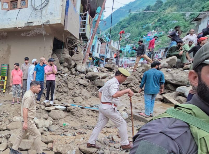 BJP OBC Morcha visits cloudburst-hit areas of Thathri, carries out relief work; criticises NC Govt over relief measures