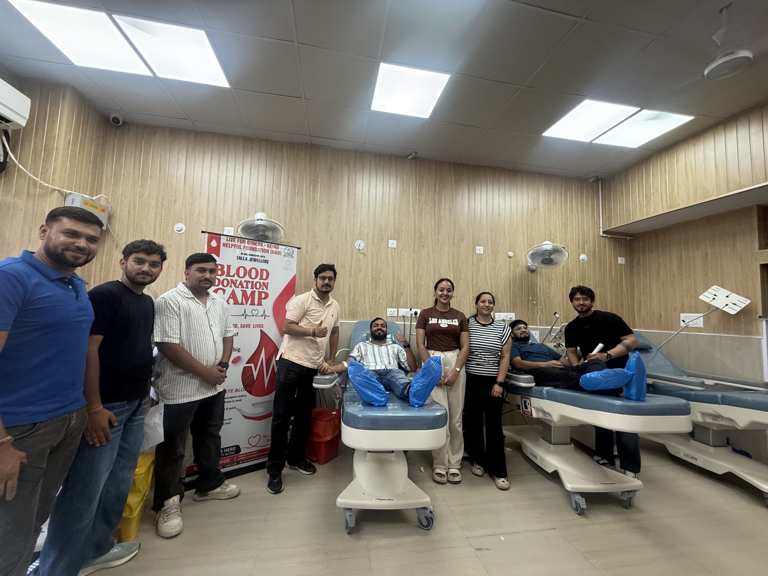 Blood Donation Camp by LFO-BHF, Talla Jewellers promotes gift of life