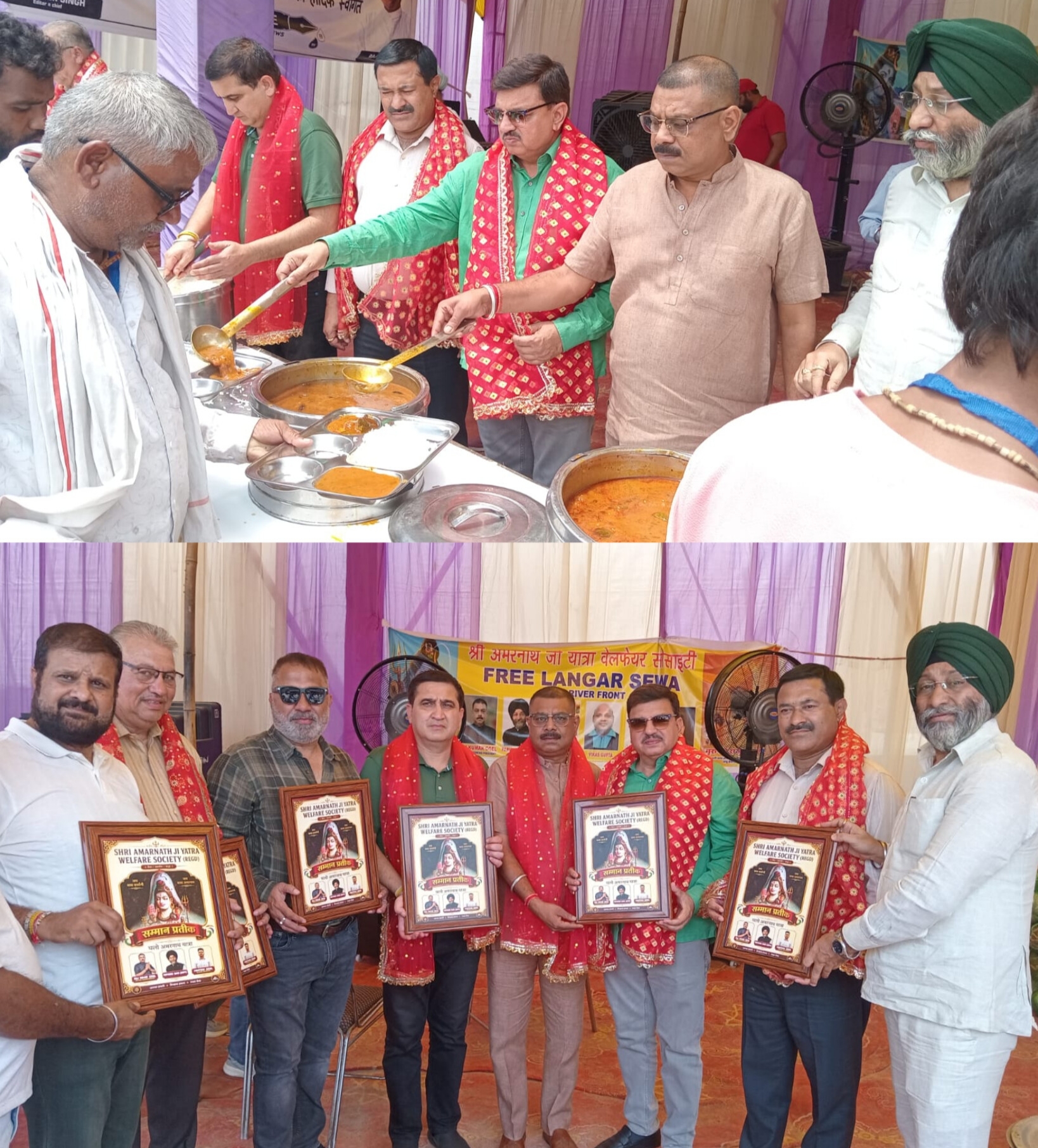 CCI President Arun Gupta serves pilgrims at Langar, Appreciates Society’s Efforts