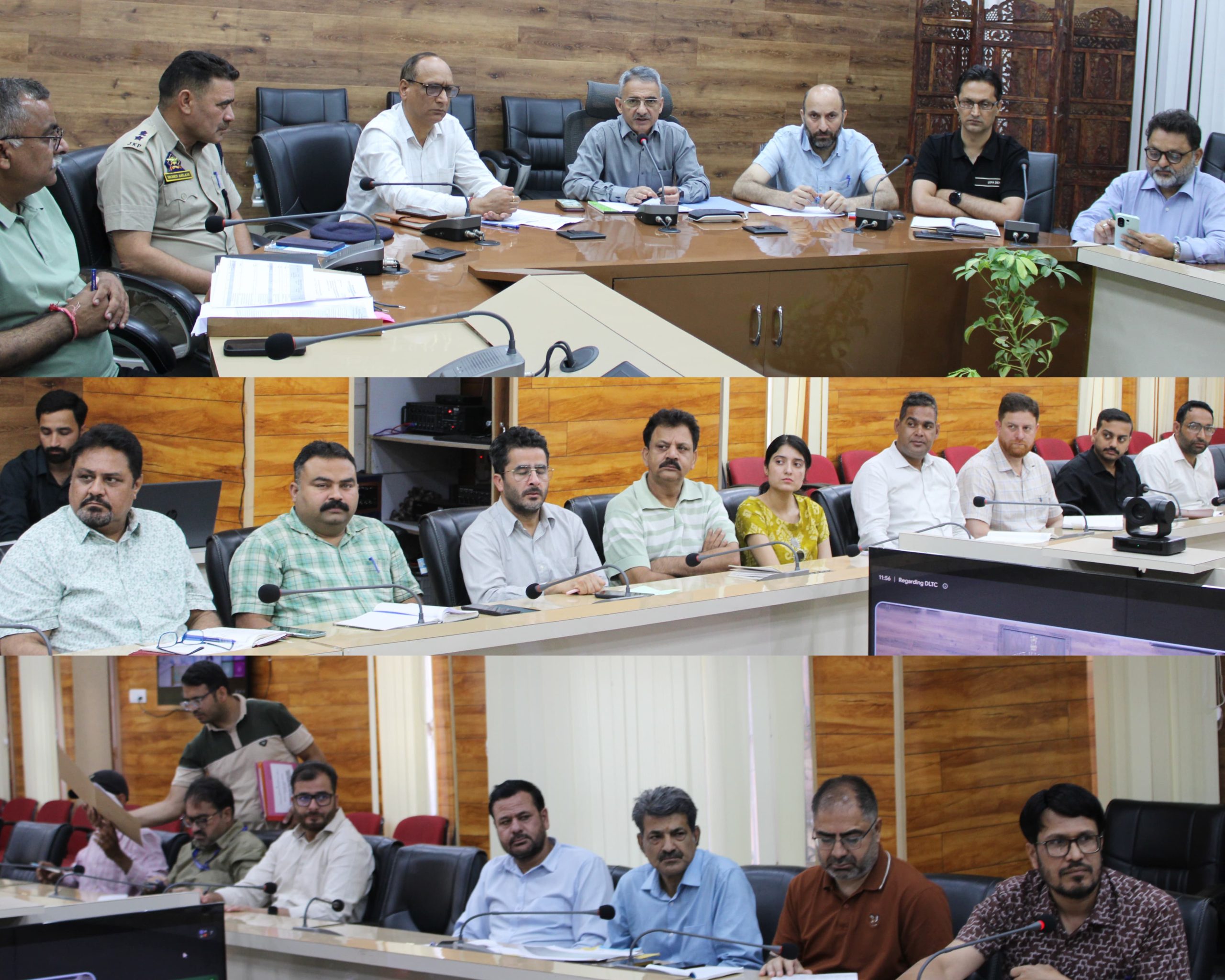 DC Doda reviews District Level Telecom Committee meeting