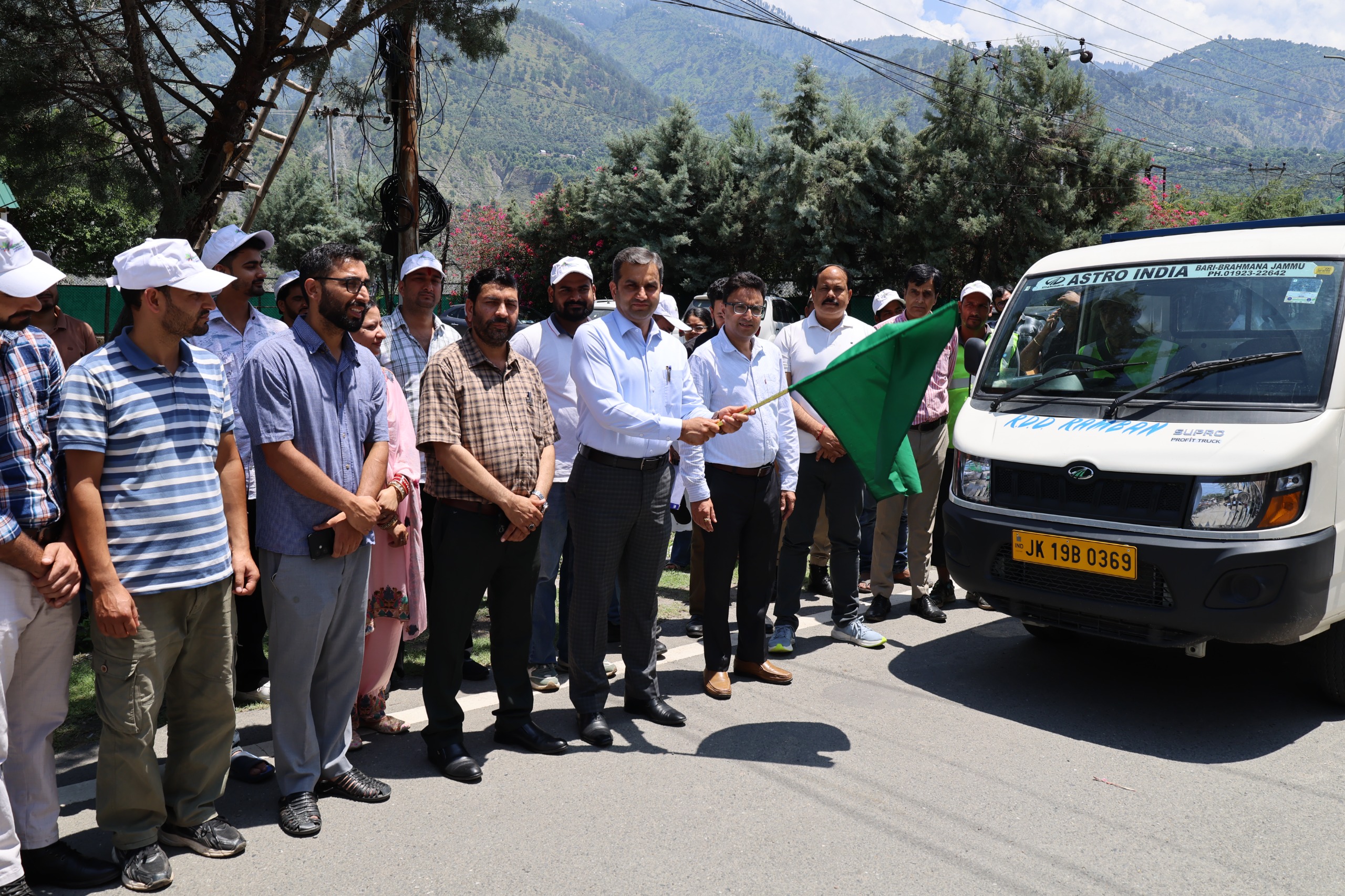 DC Ramban flags off door-to-door garbage collection vehicle