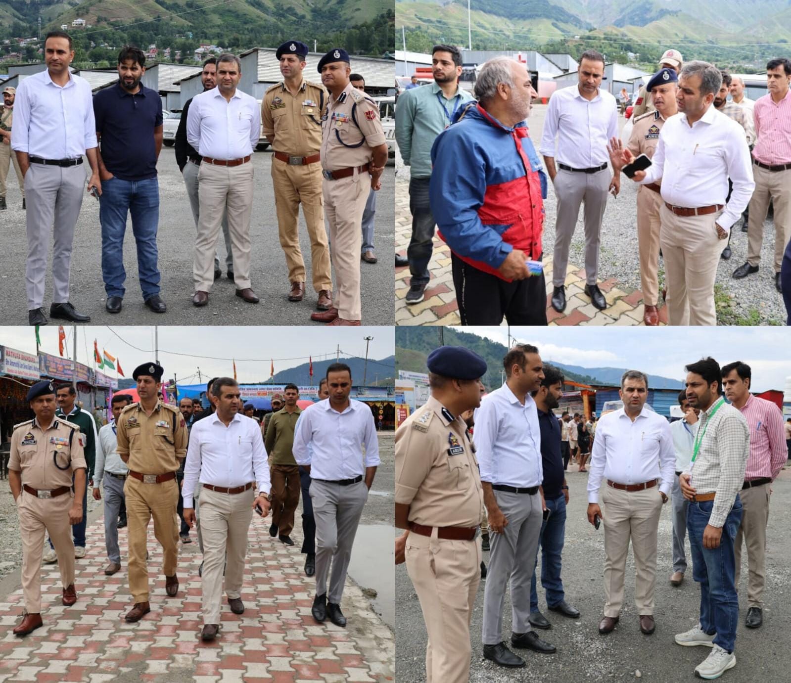 DC Ramban reviews arrangements at Lamber Yatra Camp as Shri Amarnath Ji Yatra resumes