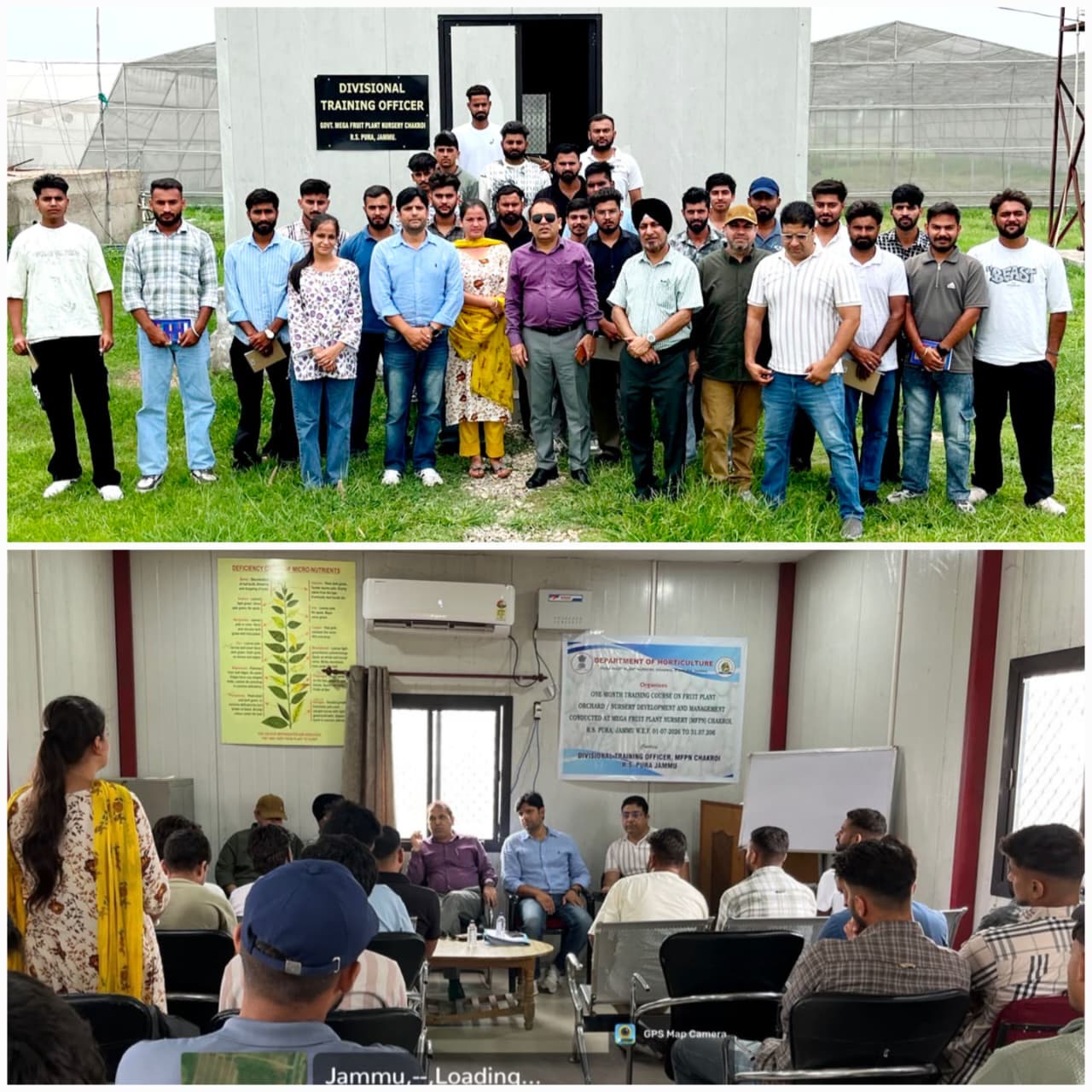 Director Horticulture Jammu tours Government Mega Fruit Plant Nursery Chakroi