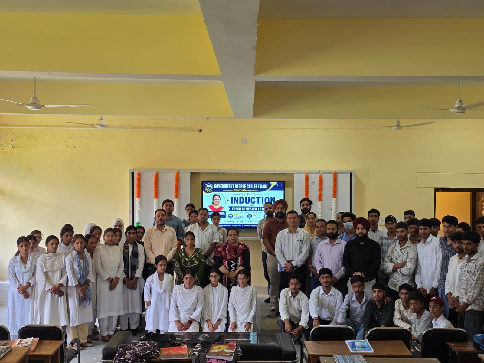 GDC Bani organises Induction Programme for Semester-I students