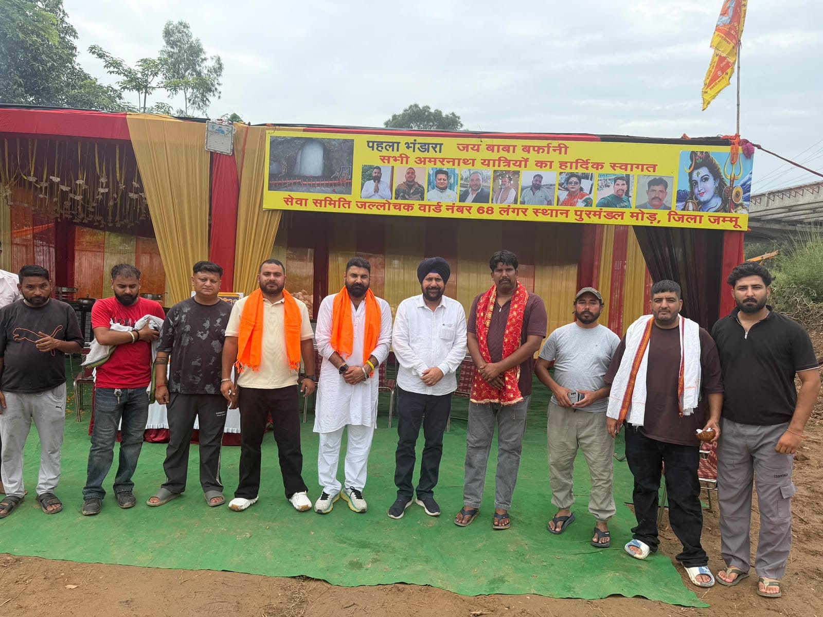 Grand Bhandara for Amarnath Yatris inaugurated at Purmandal Morh