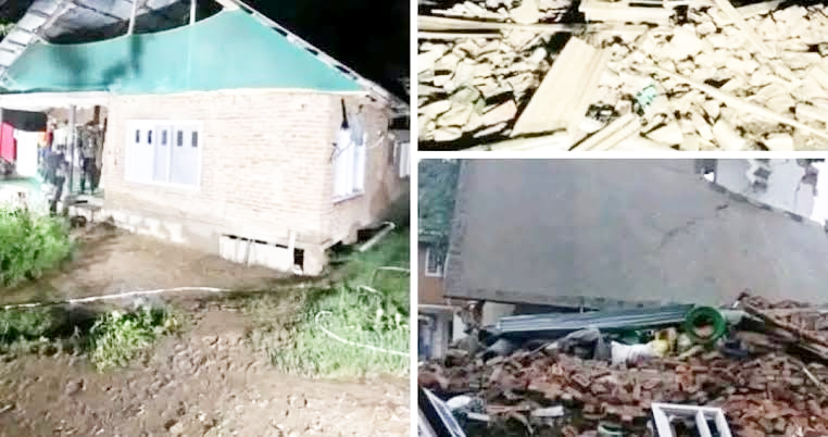 Day after Policeman’s killing, houses of two LeT terrorists demolished in Anantnag
