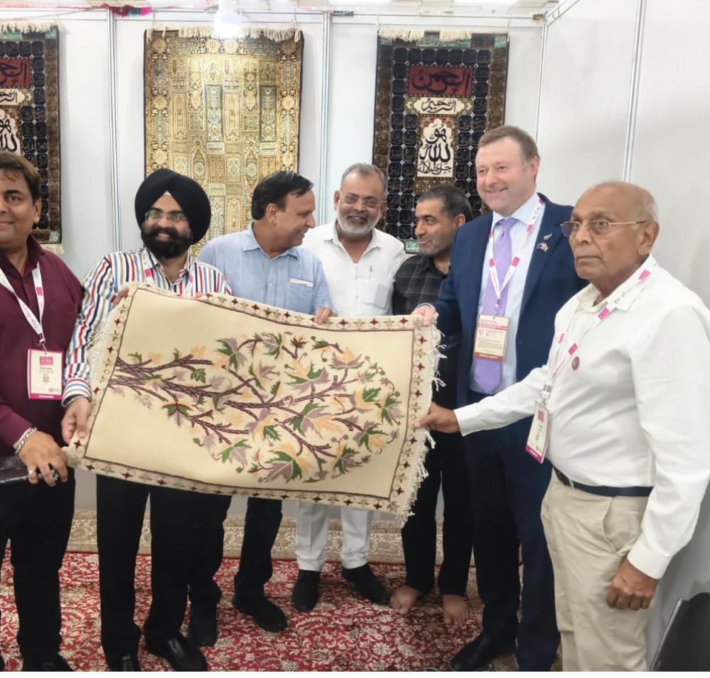 JKTPO showcases J&K’s rich textile heritage at Bharat Tex 2026; New Zealand Minister visits J&K Pavilion