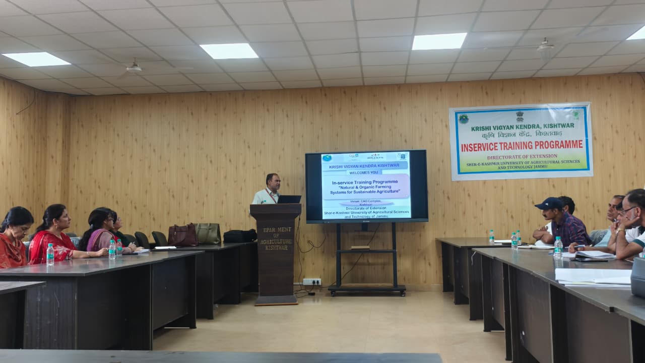 KVK Kishtwar organizes In-Service Training Programme on Natural and Organic Farming Systems