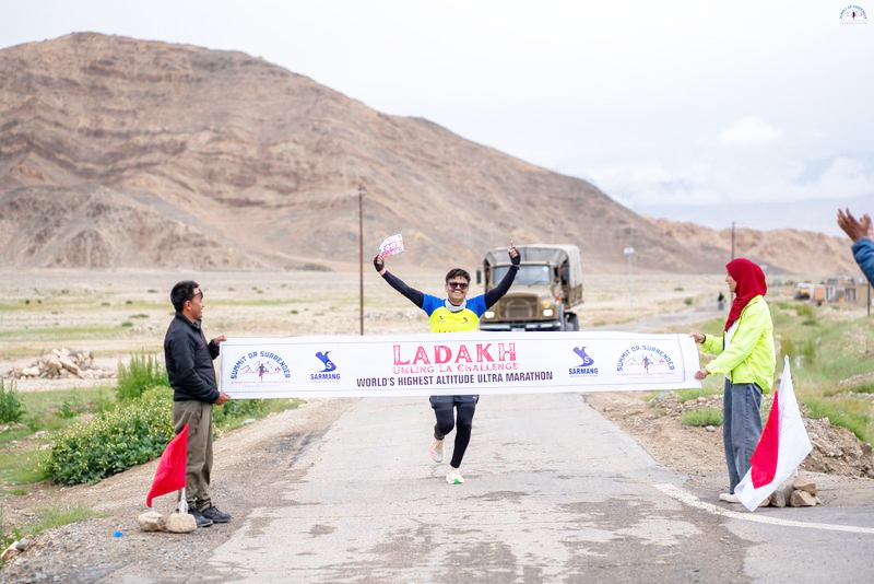Army Major tops World’s highest ultra Marathon at Umling La in Ladakh