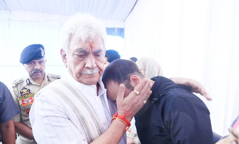 Lieutenant Governor Visits Family of Martyr Head Constable Ashiq Hussain Qureshi Lieutenant Governor Visits Family of Martyr Head Constable Ashiq Hussain Qureshi