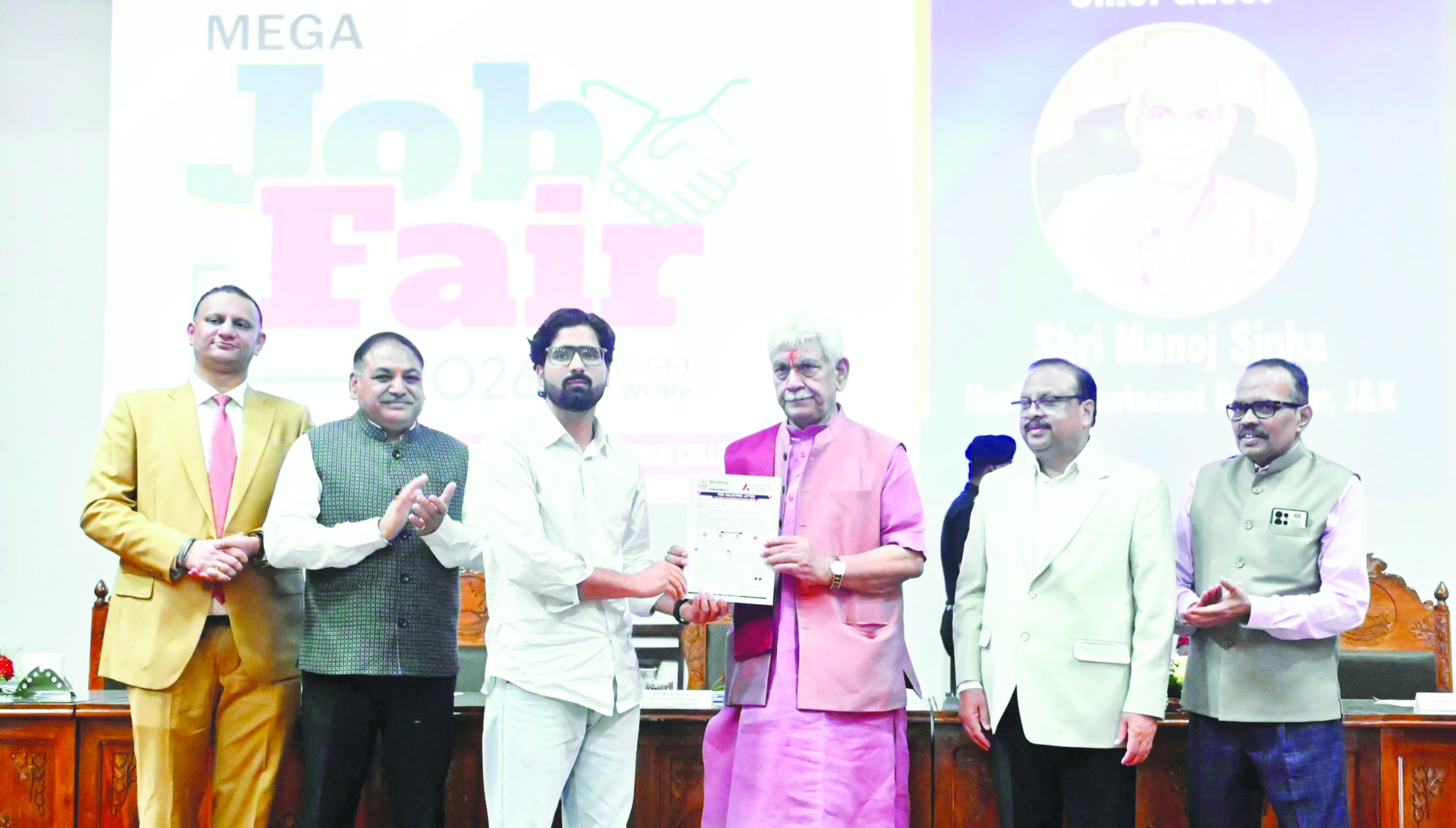 Lieutenant Governor Addresses 77th State-Level Mega Job Fair in Srinagar