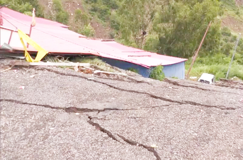 Land subsidence hits Highway in Udhampur, Seven shops damaged