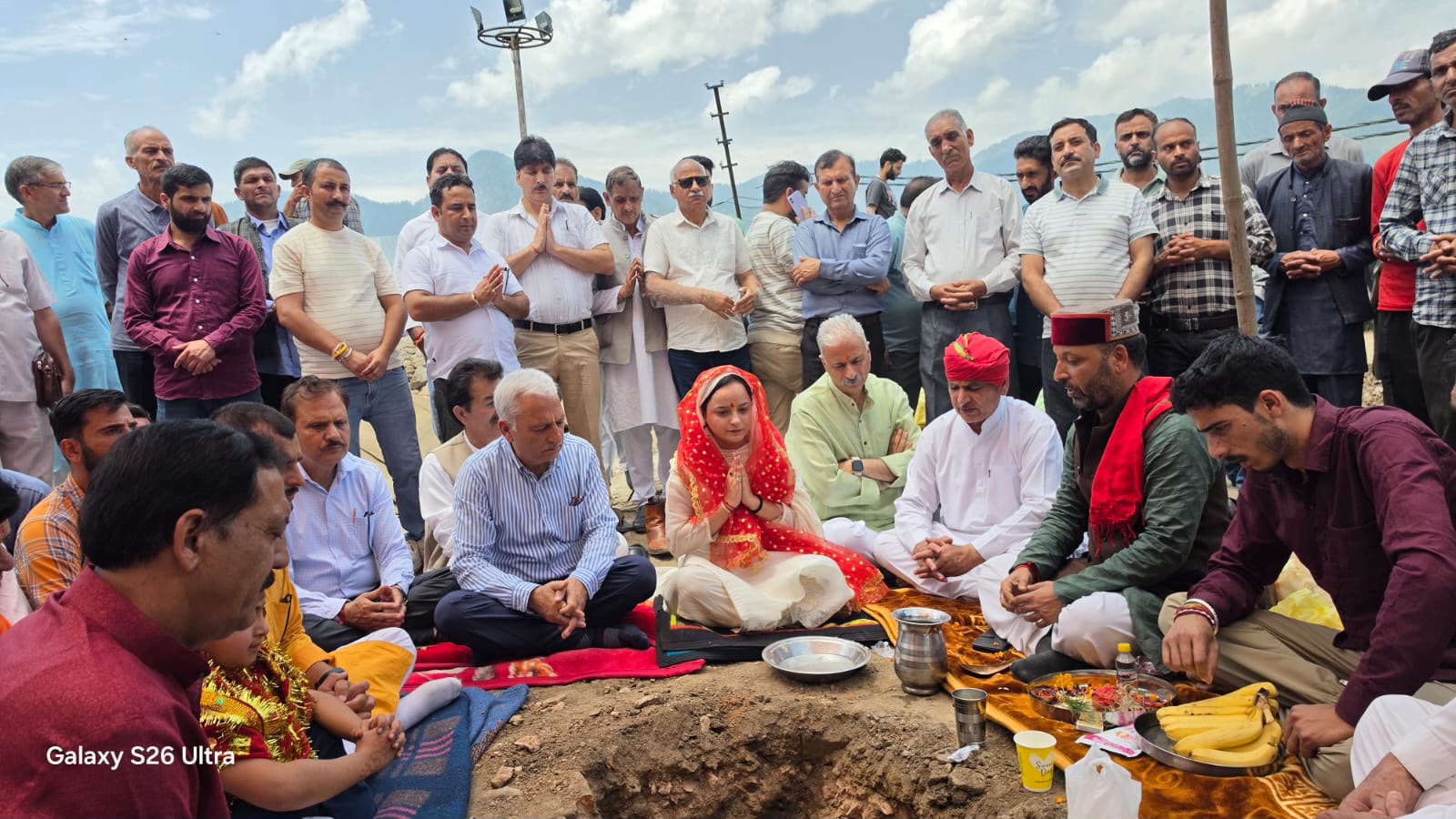 MLA Shagun Parihar performs Bhumi Poojan for Rs 4.35 Cr Development Project at Sarthal Devi Mandir