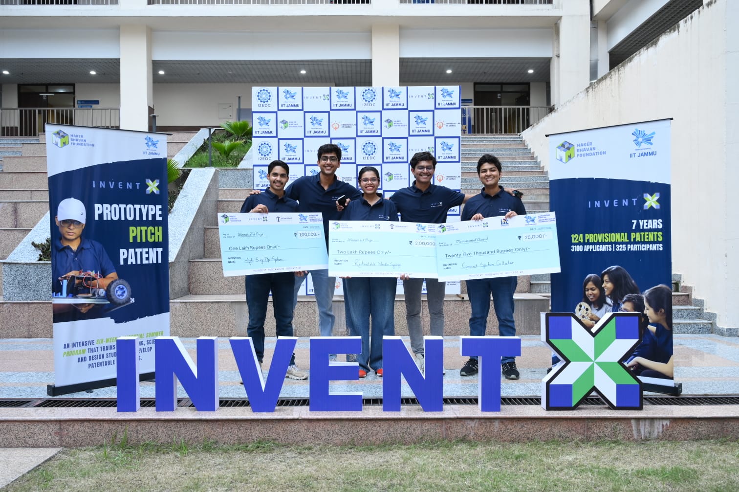 Maker Bhavan Foundation, IIT Jammu conclude 7th Edition of InventX; 30 student innovators build 10 patent-ready prototypes