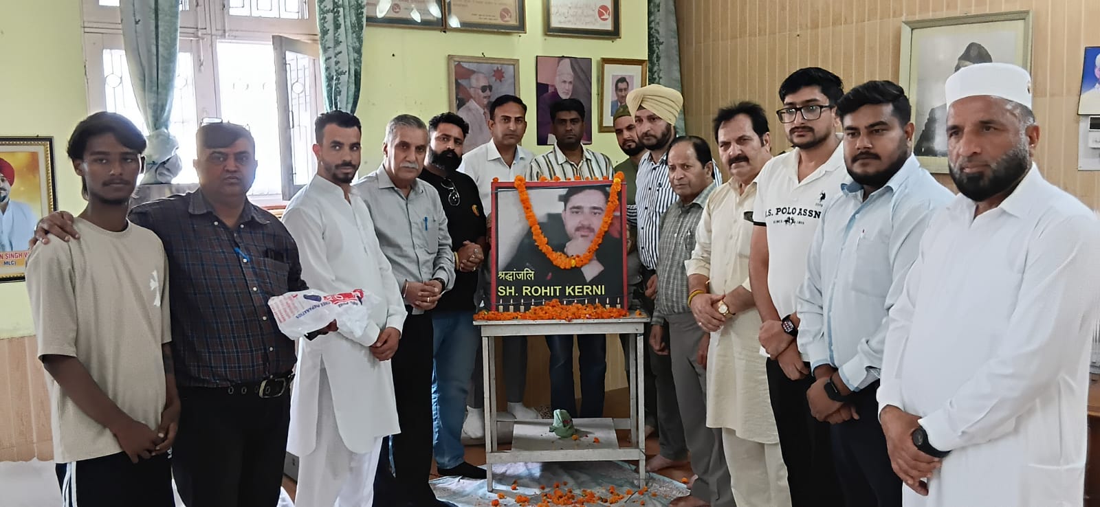 NC pays tributes to Rohit Kerni on his 6th death anniversary