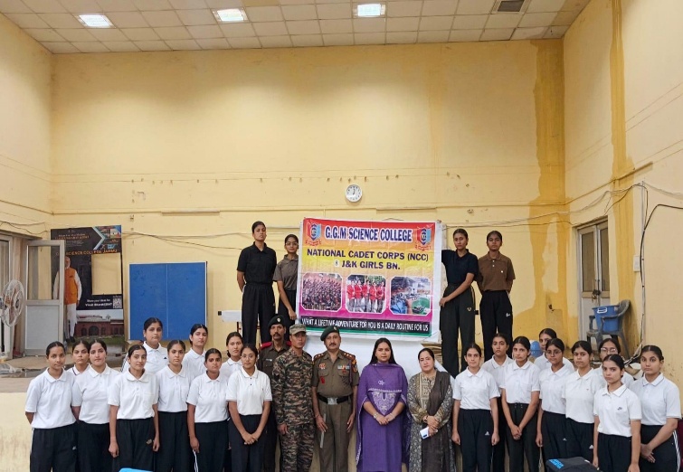 NCC Senior Wing enrollment drive conducted at GGM Science College