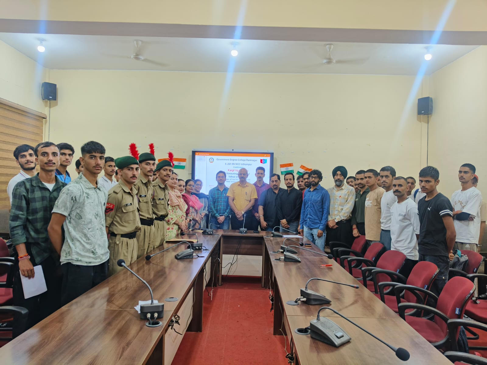 NCC Unit of GDC Ramnagar celebrates 27th Kargil Vijay Diwas