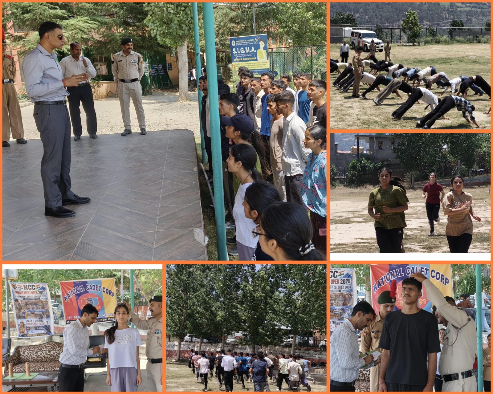 NCC first-year enrolment conducted at GDC Doda