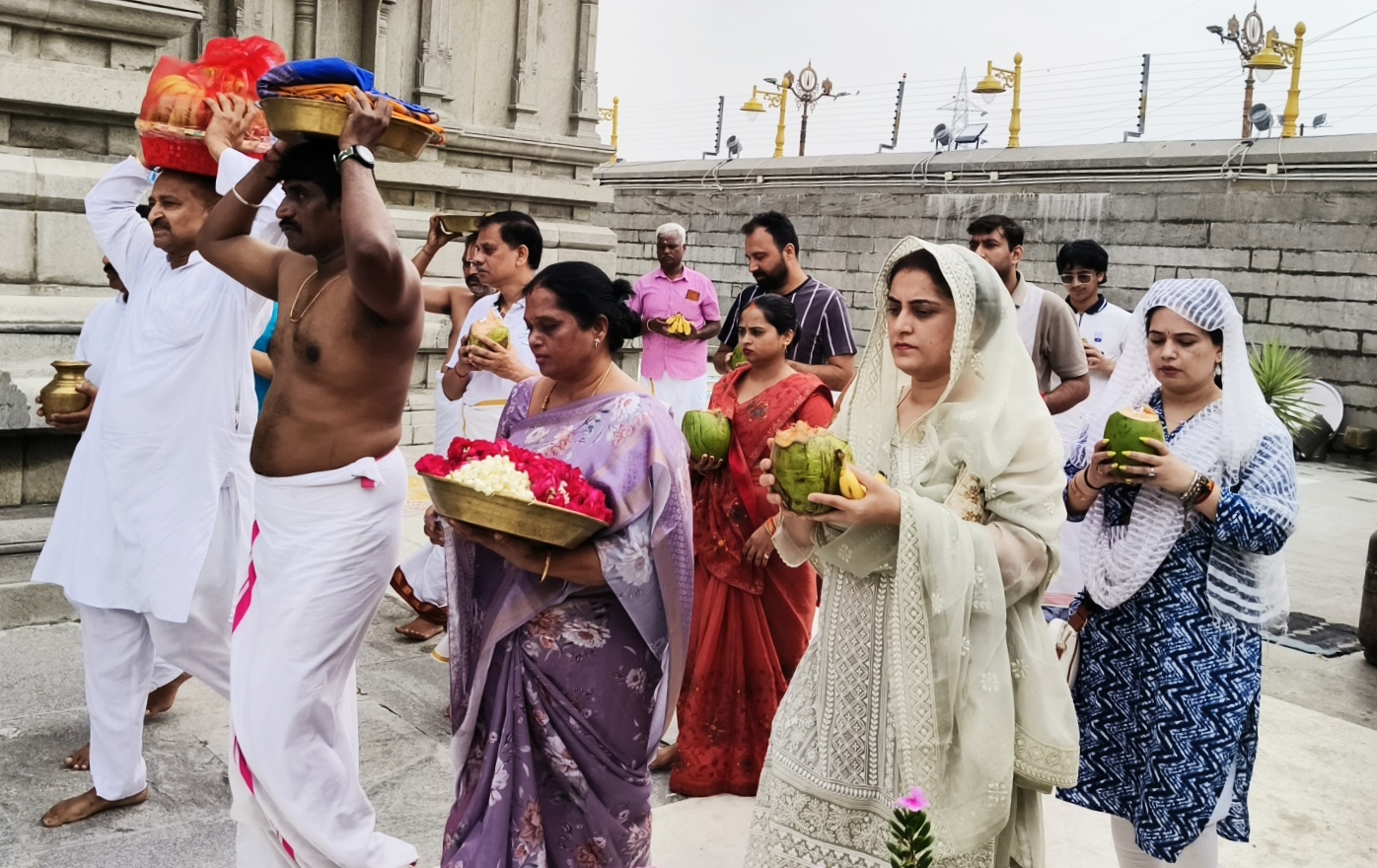Neha Jalali participates in Special Abhishek Ceremony at Tirupati Balaji Temple