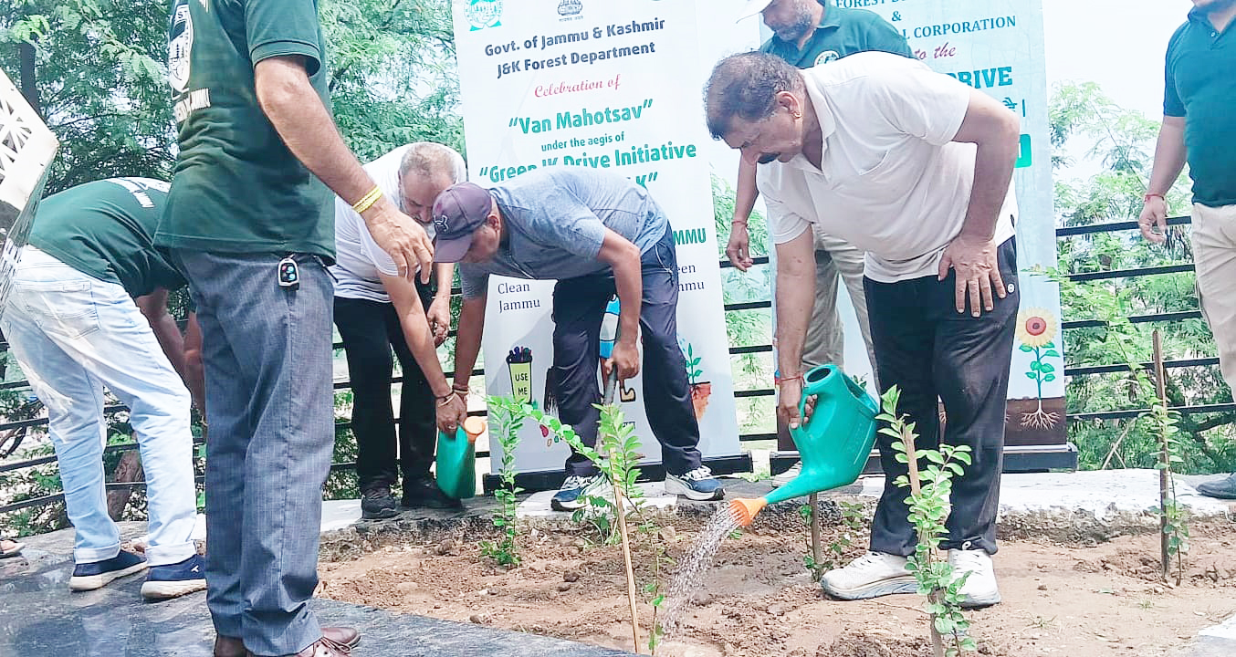 BJP OBC Morcha in collaboration with J&K Forest Department organises Plantation Drive at Har Ki Poudi