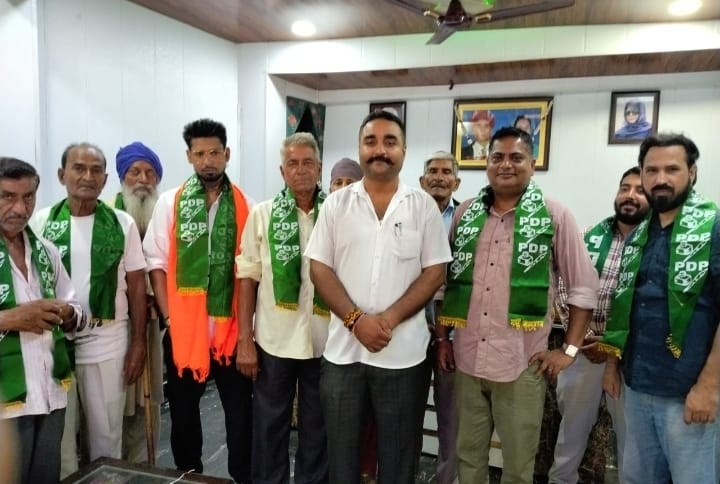 Prominent citizens join PDP in R S Pura-Jammu South repose faith in Narinder Sharma’s leadership