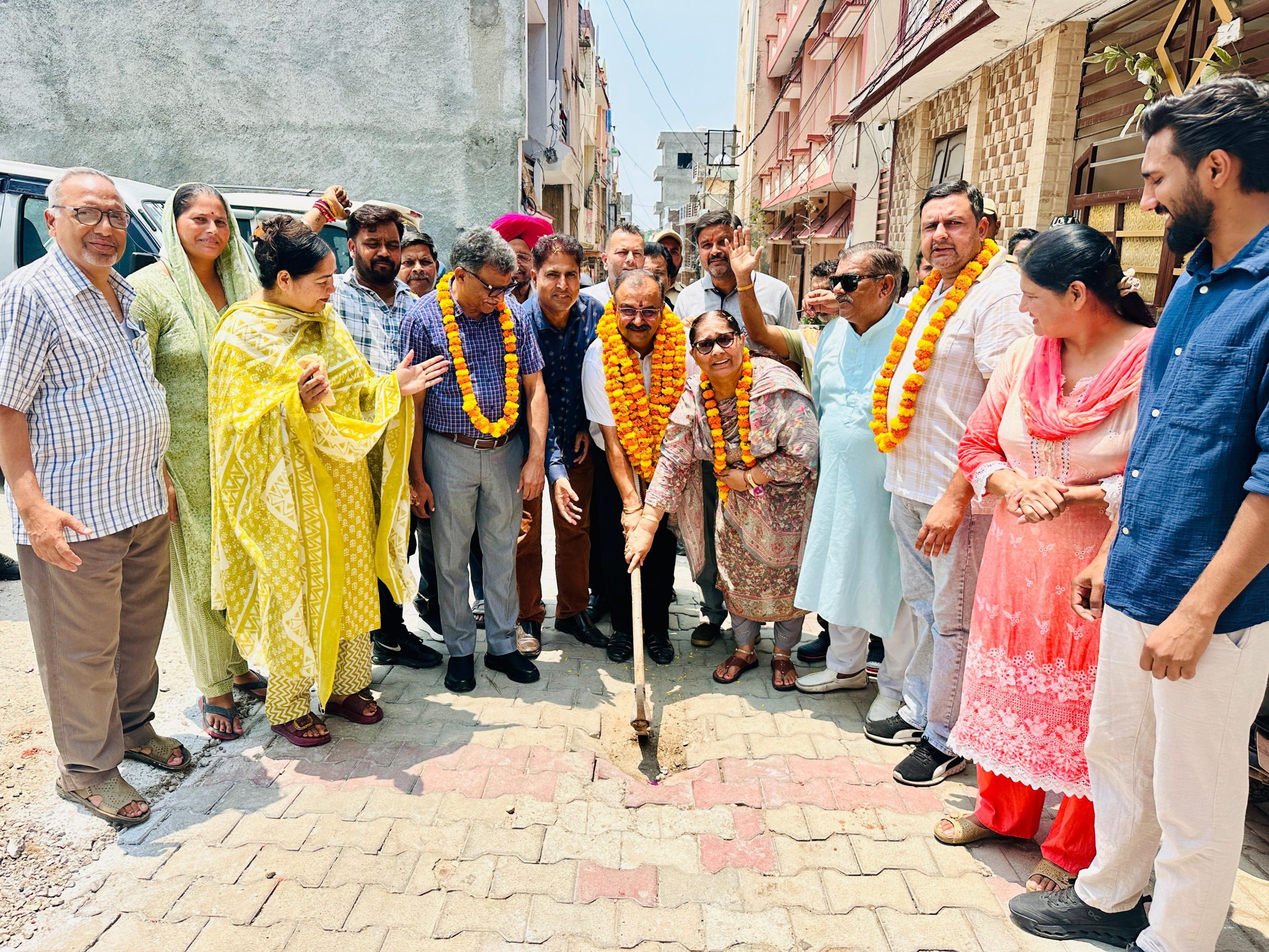 Randhawa starts Lane & Drain Work at Qasim Nagar