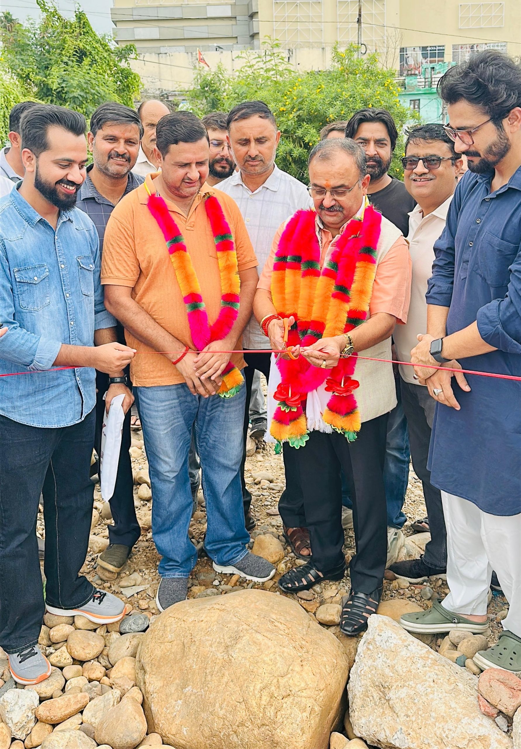 Randhawa starts Rs 3.25 Cr Smart City Road Upgradation Project from Wave Mall to Transit Camp Narwal