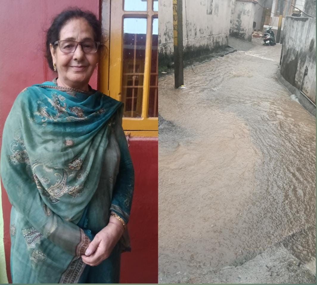 Residents of Ward 10 in Basohli Municipality face hardships due to lack of drainage system