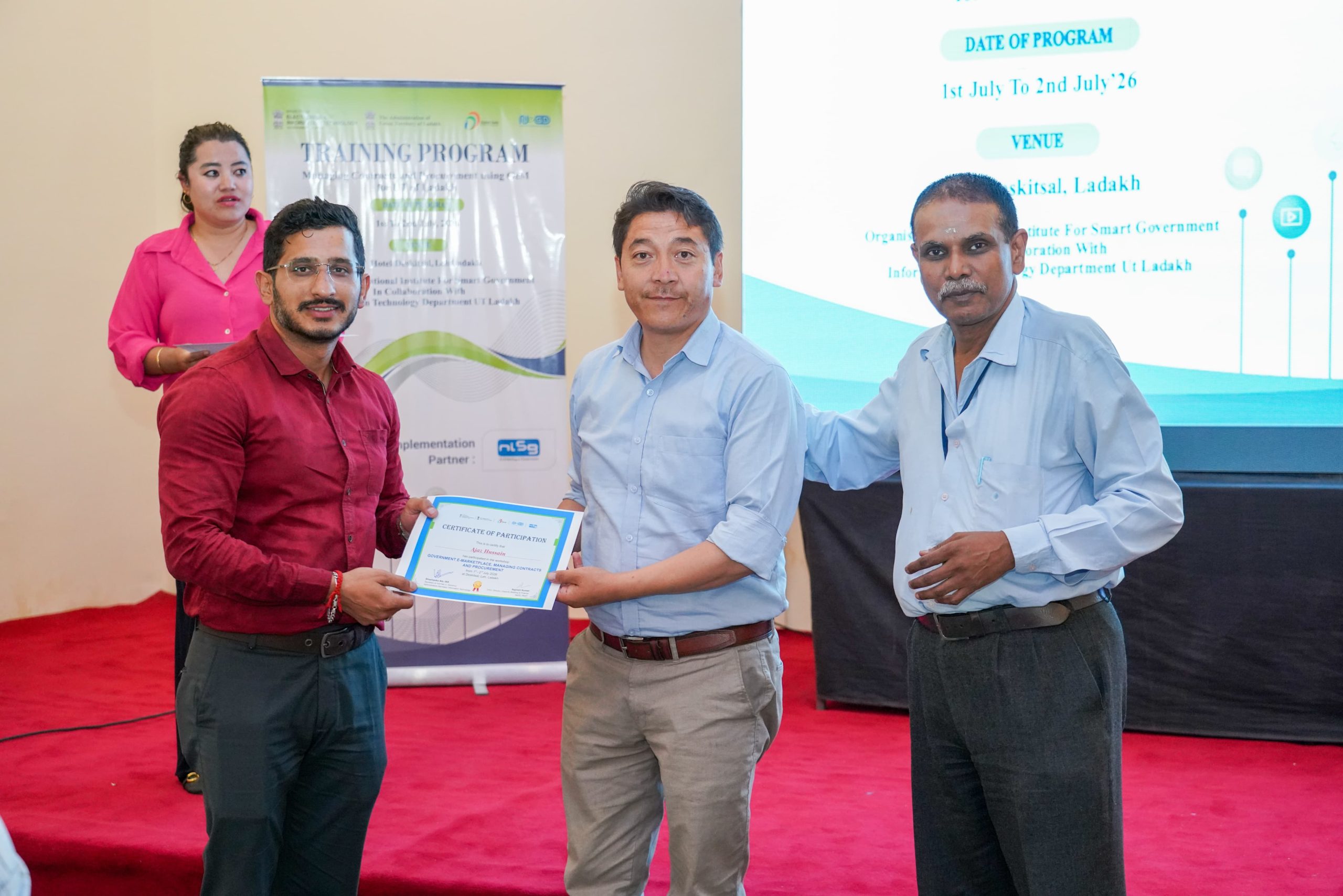Two-day training programme on Managing Contracts and Procurement Using GeM concludes in Leh