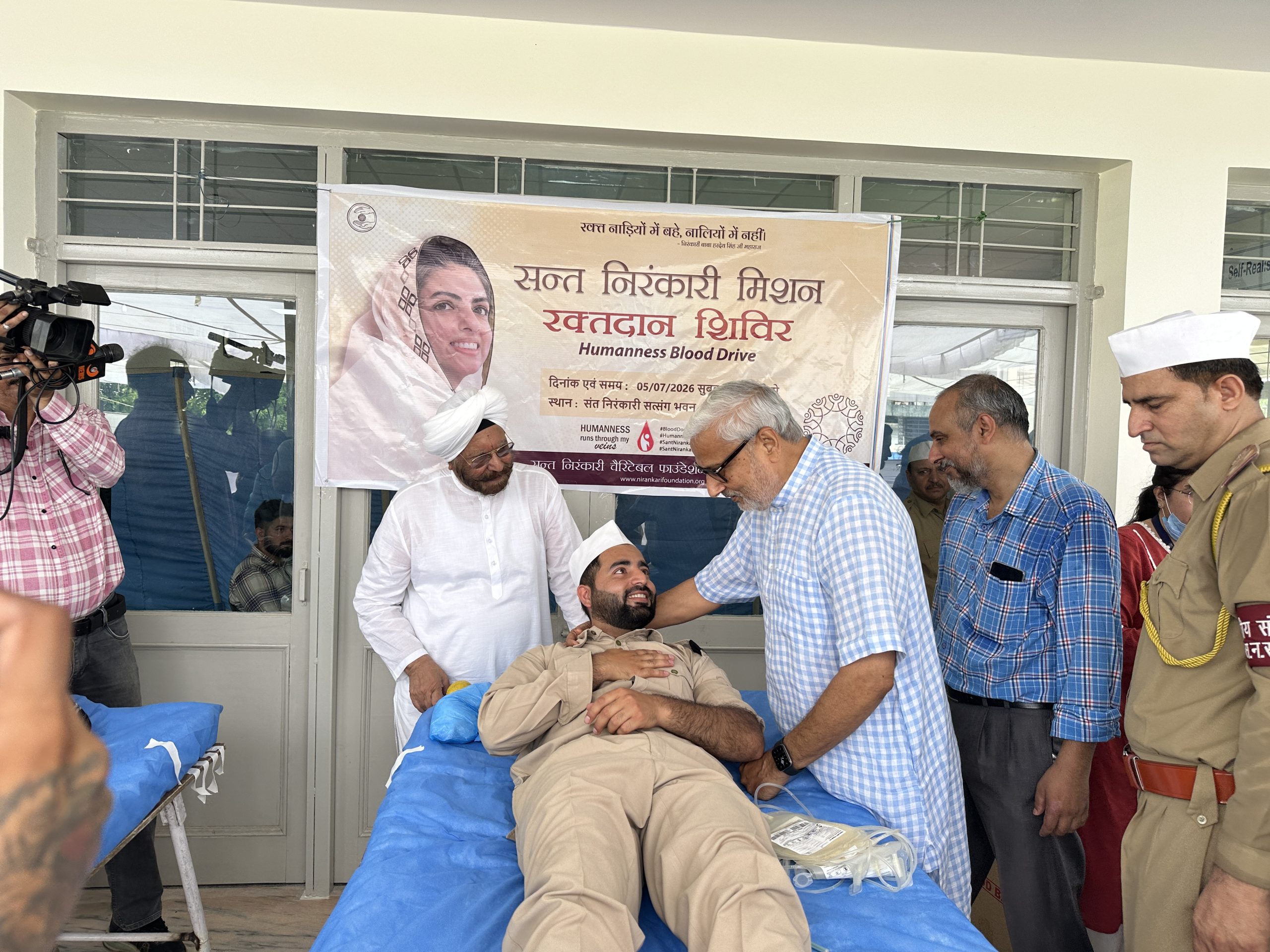 Voluntary Blood Donation Camp organized at Sant Nirankari Satsang Bhawan, Gurha Brahmana