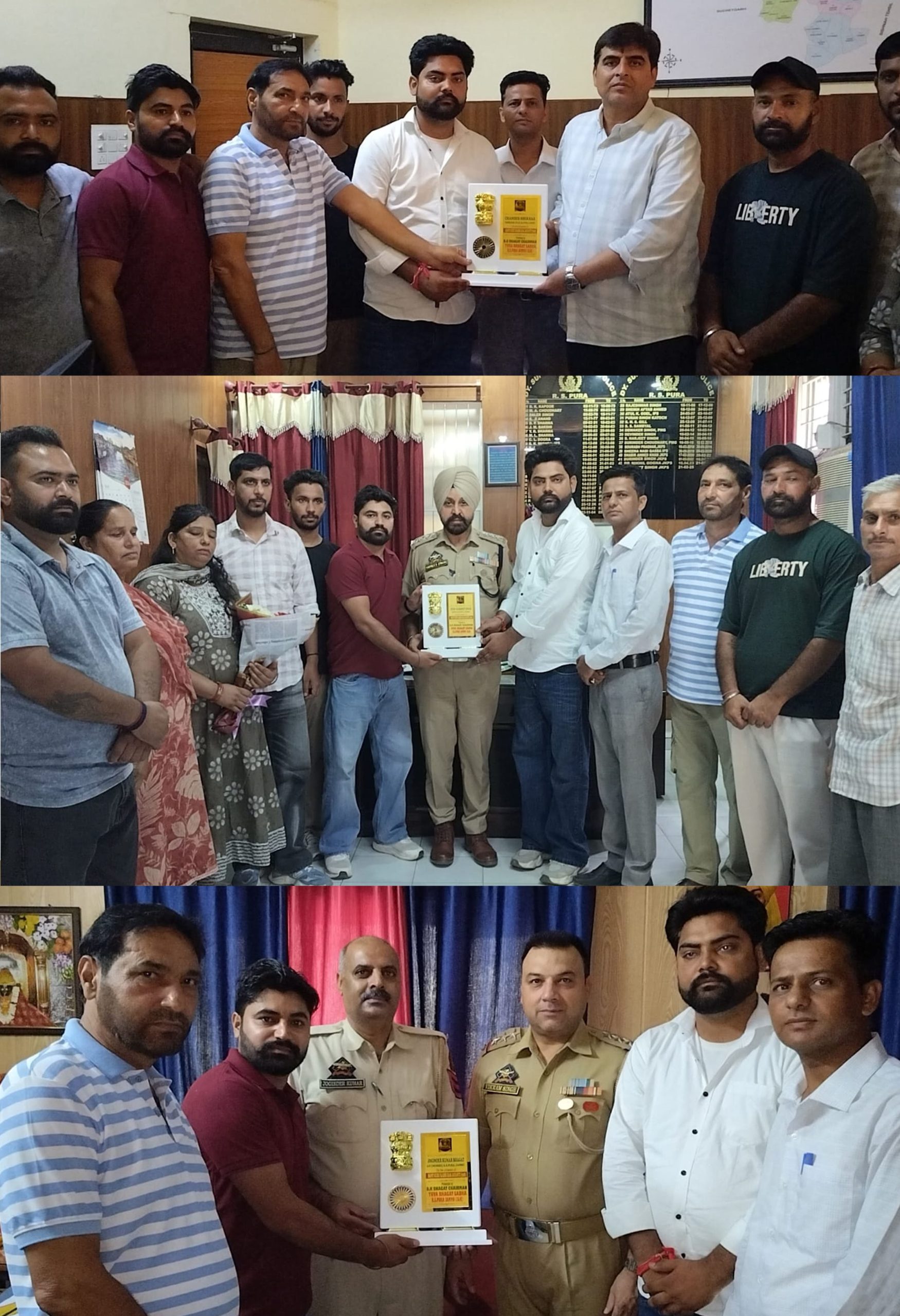 Yuva Bhagat Sabha honours administrative, police officers for outstanding public service