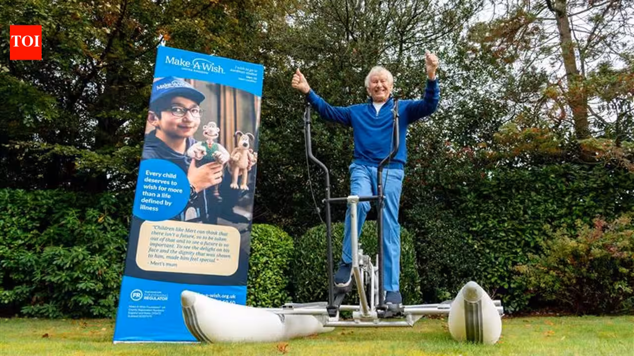 82-year-old Tony Fahey built a ‘walking on water’ machine for a 24-hour world record attempt to raise money for charity | World News 82-year-old Tony Fahey built a ‘walking on water’ machine for a 24-hour world record attempt to raise money for charity | World News