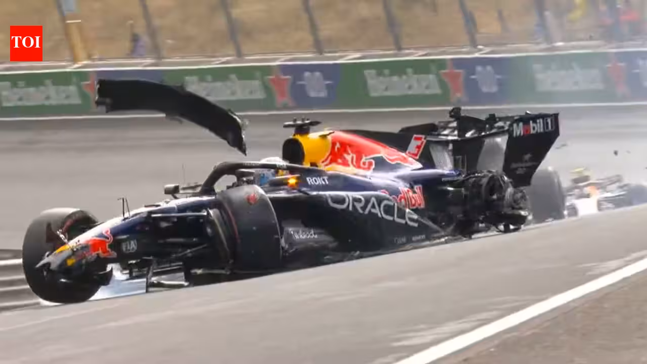 Watch: Max Verstappen’s horrific Dutch GP crash as Lando Norris wins chaotic race | Racing News