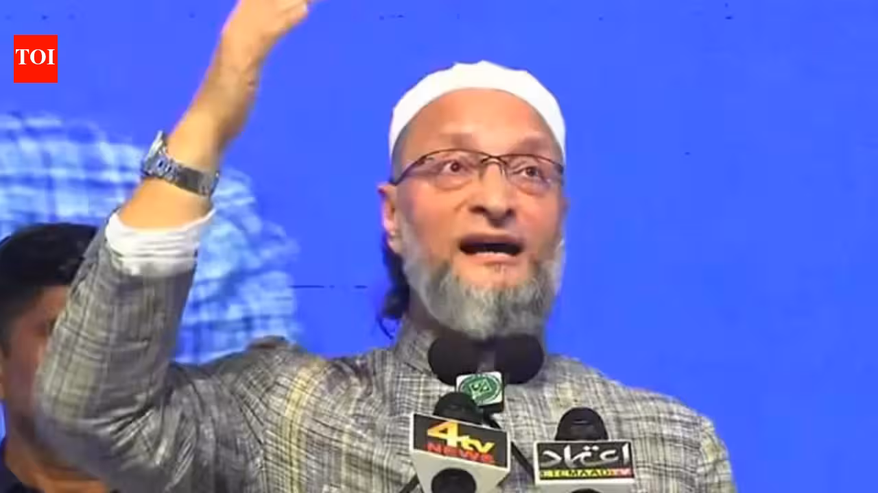 ‘They opposed Ambedkar’s Constitution, wanted Manusmriti’: Owaisi targets RSS, BJP | India News ‘They opposed Ambedkar’s Constitution, wanted Manusmriti’: Owaisi targets RSS, BJP | India News