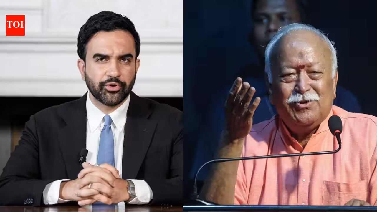 ‘I don’t support the rally’: Zohran Mamdani opposes RSS chief Mohan Bhagwat’s Madison Square event | India News ‘I don’t support the rally’: Zohran Mamdani opposes RSS chief Mohan Bhagwat’s Madison Square event | India News