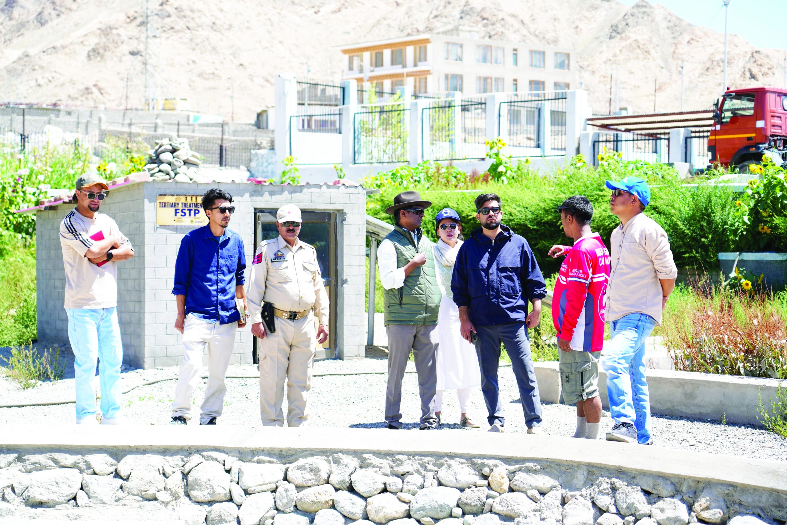 Administrative Secretary, HUDD inspects development projects in Leh
