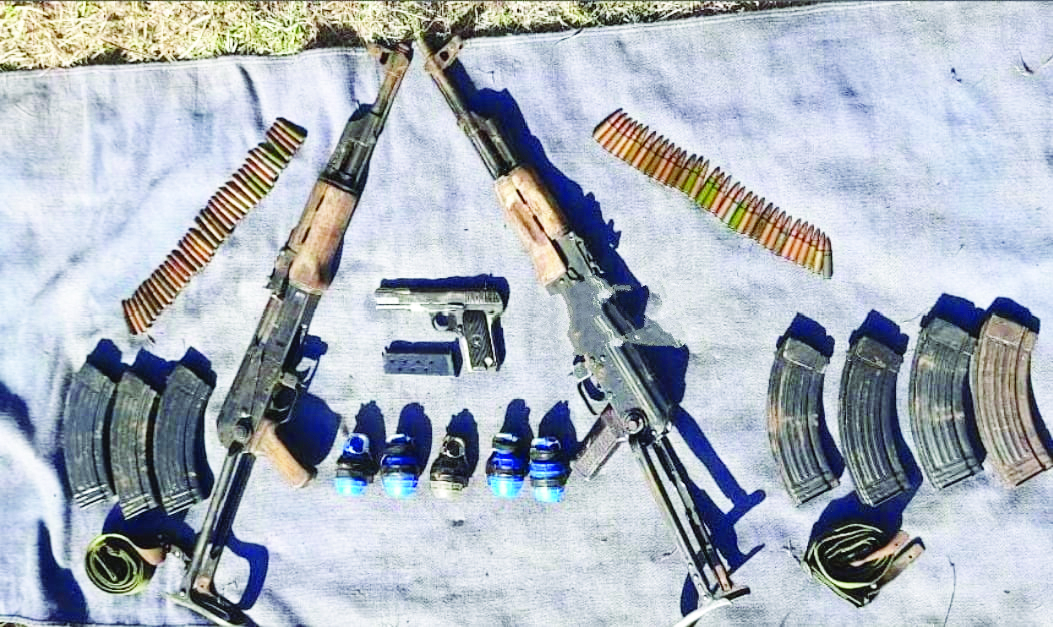 Arms, Ammunition recovered from suspected militant hideout in South Kashmir