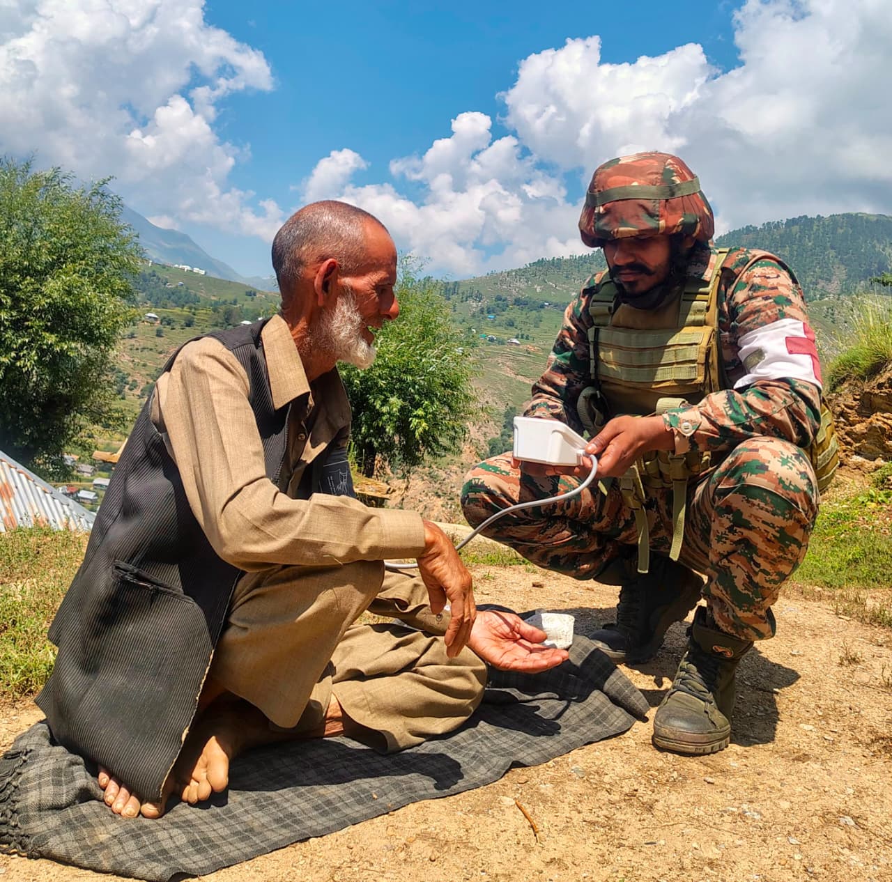 Army conducts Khairiyat Patrol to extend medical assistance and community support at Hakwari